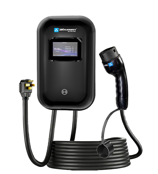 WALL BOX CAR CHARGER 7.6KW BLACK